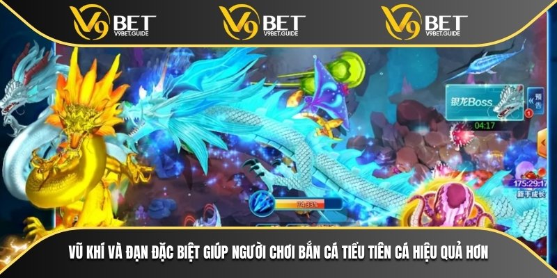Bắn Cá Tiểu Tiên Cá Tại V9bet – Cơ Hội Thắng Lớn Mỗi Ngày 7 Vũ khí và đạn đặc biệt giúp người chơi bắn cá tiểu tiên cá hiệu quả hơn