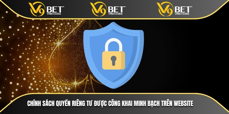Chính sách quyền riêng tư được công khai minh bạch trên website