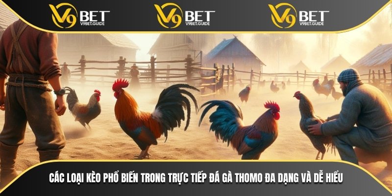 Trực Tiếp Đá Gà Thomo Chất Lượng Cao Tại Nhà Cái V9bet 7 Các loại kèo phổ biến trong trực tiếp đá gà Thomo đa dạng và dễ hiểu